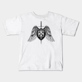 Guardians of Valor: Knights Hospitaller Symbol Kids T-Shirt